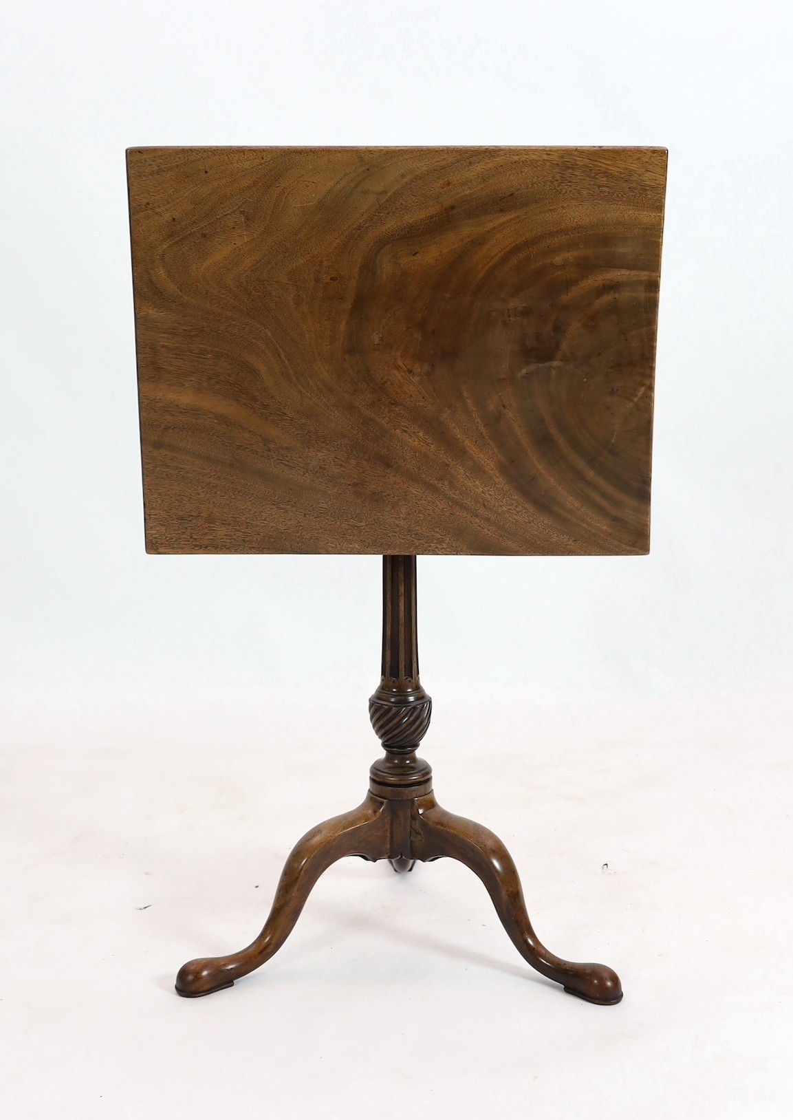 A George III mahogany tripod table